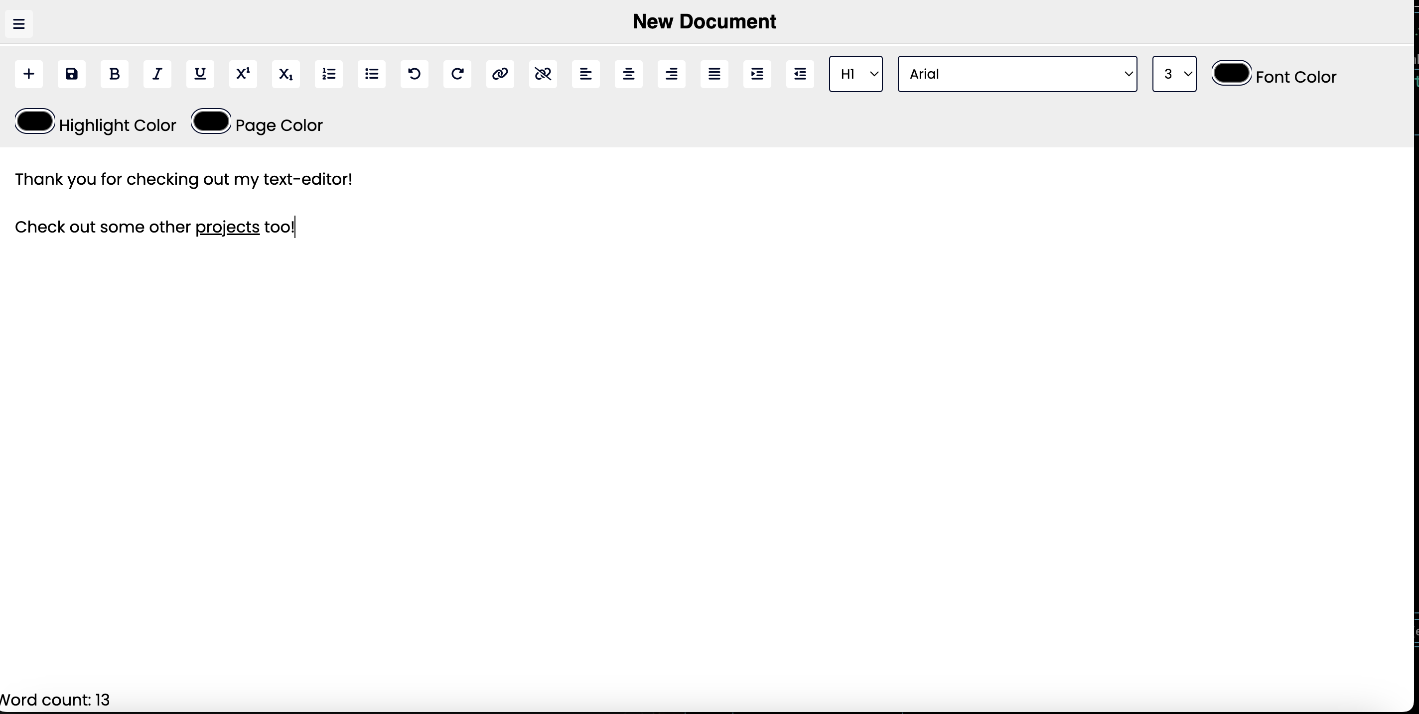 Web-Based Text Editor