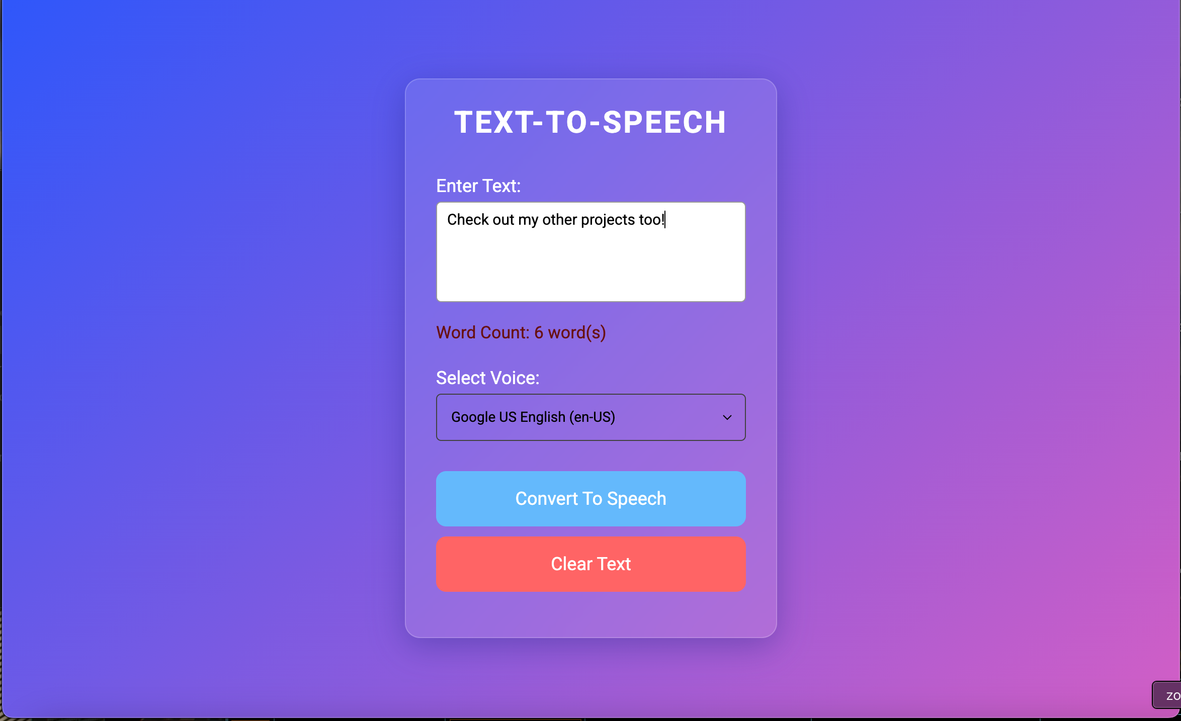 Text-to-Speech App