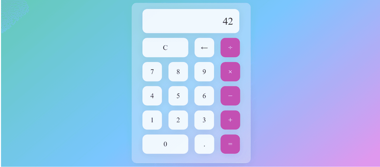 Modern Glass Calculator