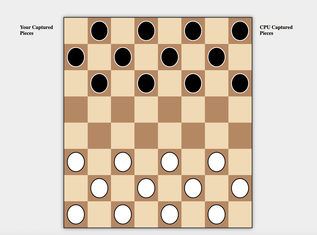 Interactive Checkers Game screenshot 1
