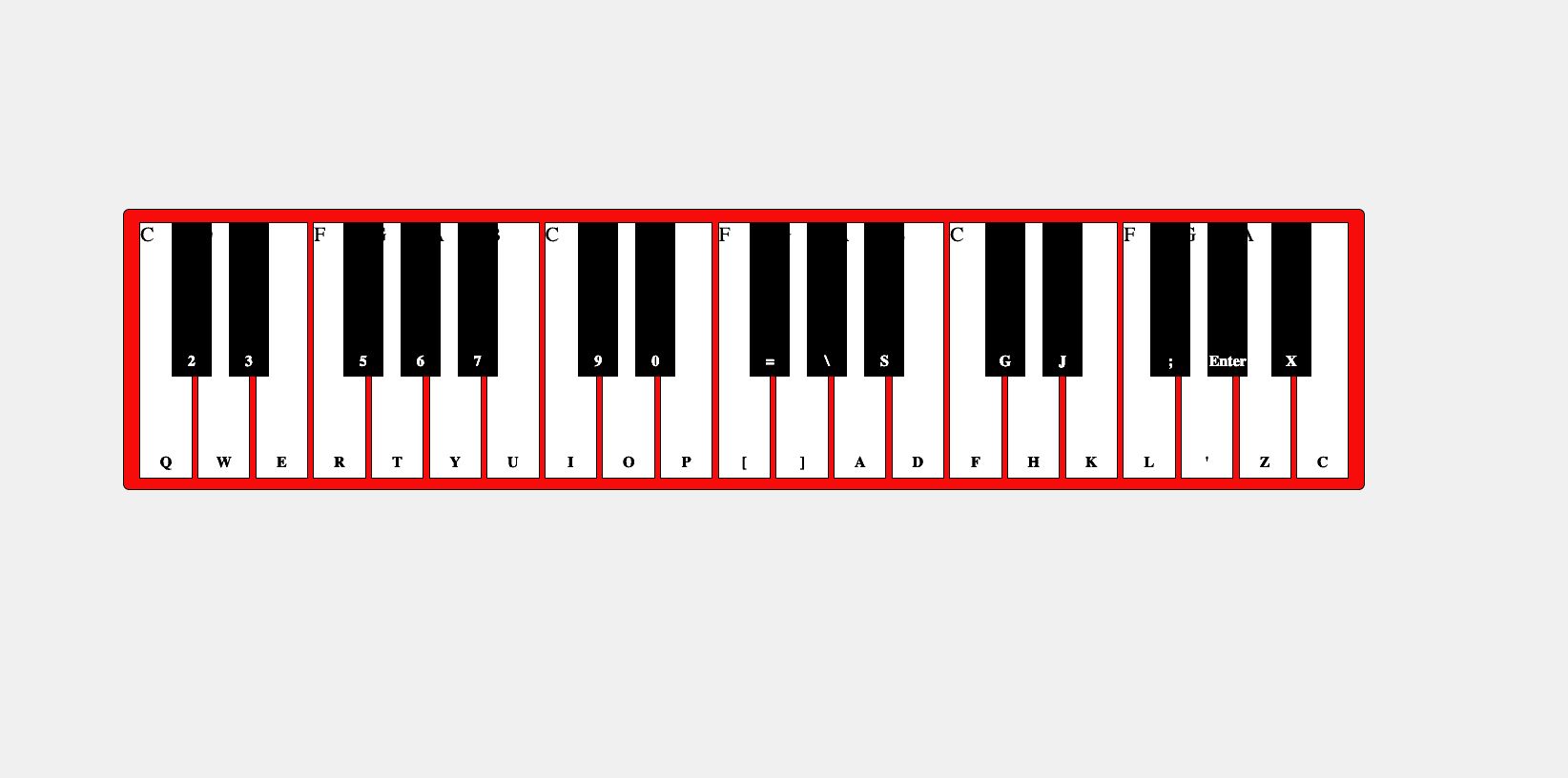 Casio-Inspired Virtual Piano