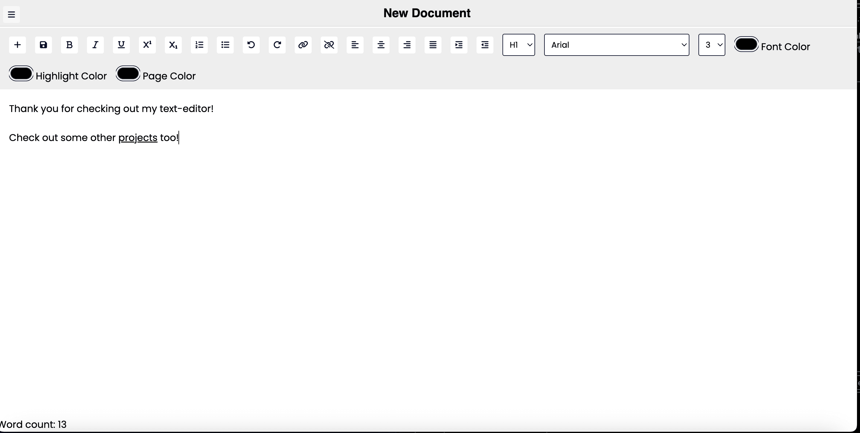 Web-Based Text Editor