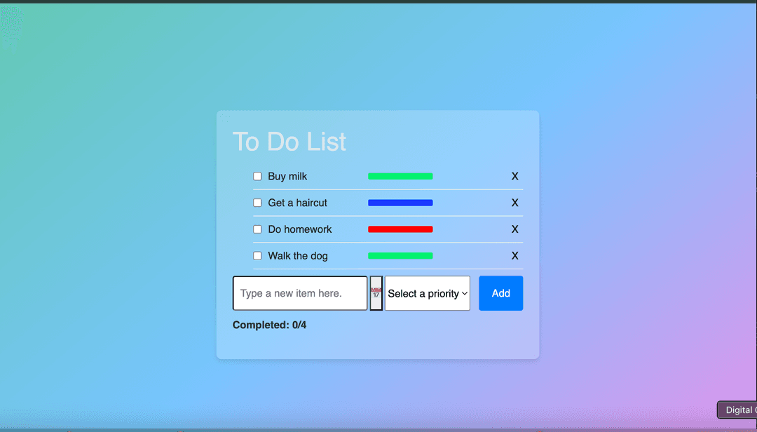 Confetti-Filled To-Do List screenshot 1