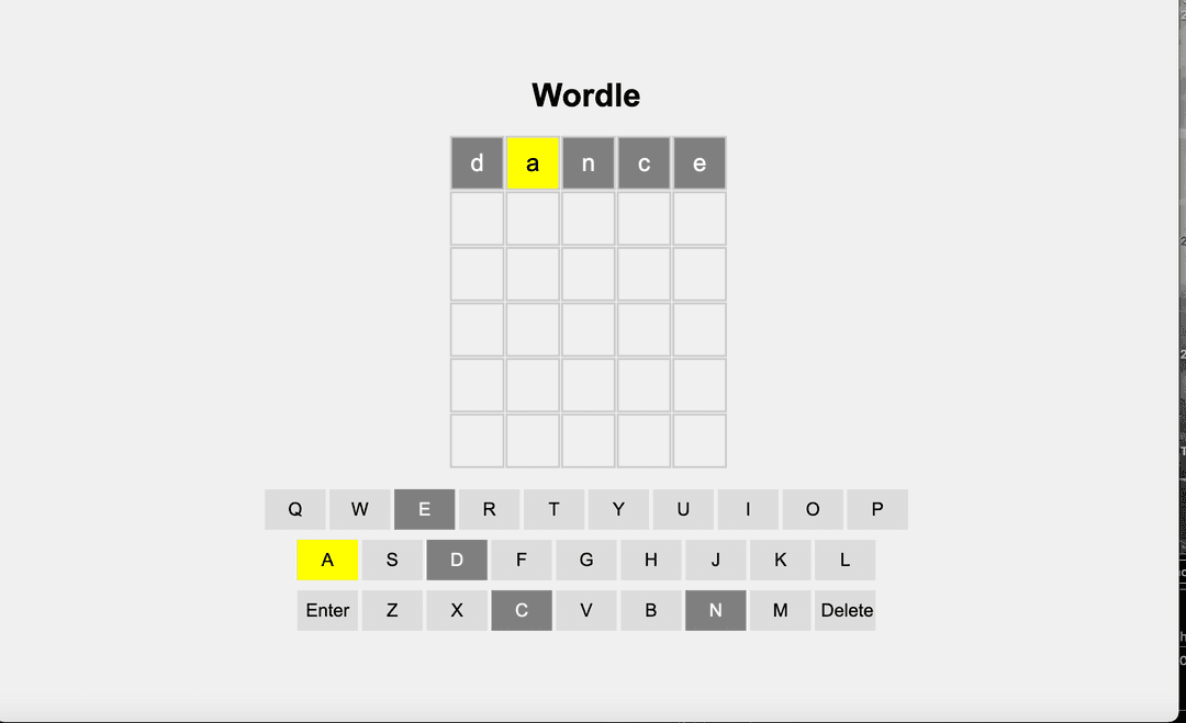 Daily Wordle Clone screenshot 1